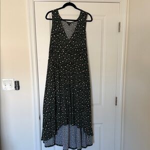 NWOT Torrid Sleeveless V-Neck Green Animal Print Maxi Dress